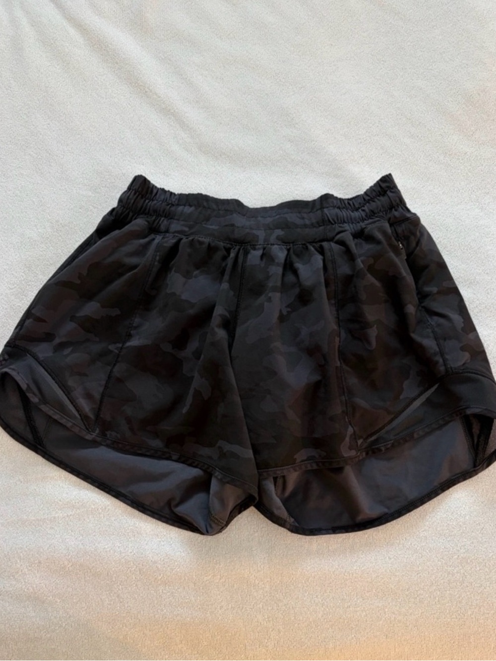 lululemon athletica Black Camo Running Shorts